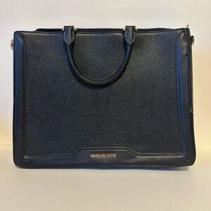 Michael Kors Black Leather Tote Bag - see photos